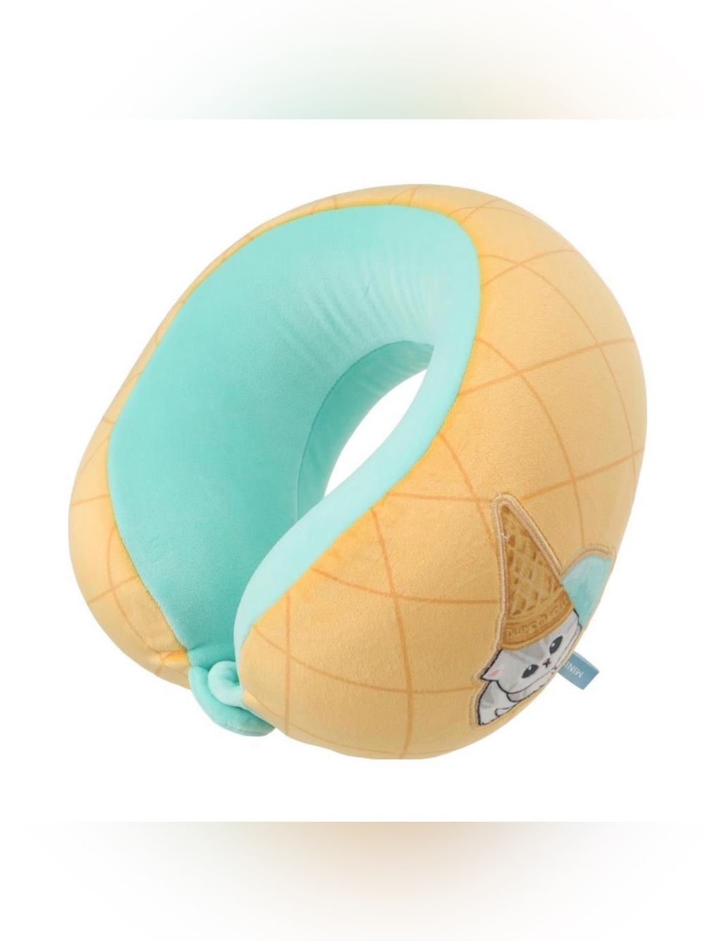 🍦 MINISO x Mofusand Ice Cream Series Waffle Cone Travel Neck Pillow RARE 🍦